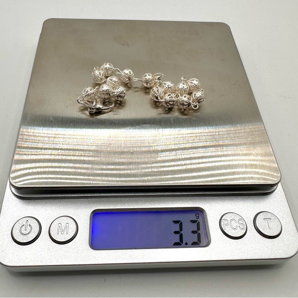NWOT Elegant Silver Bracelet Handmade in Spain/Artisan, Lightweight Design - Picture 12 of 12